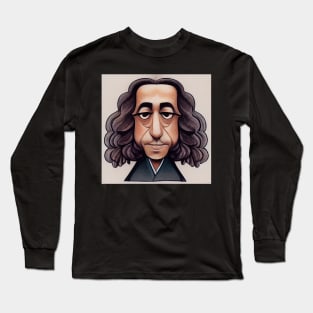 Baruch Spinoza | Comics Style Long Sleeve T-Shirt